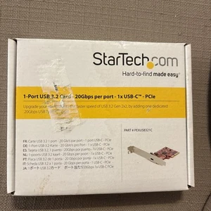 StarTech.com 1-Port USB 3.2 Gen 2x2 PCIe Card - USB-C SuperSpeed 20Gbps PCI Expr - Picture 1 of 3