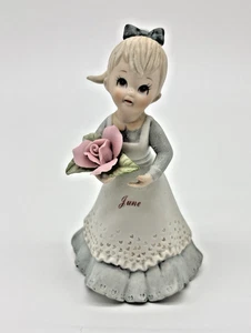 1983 Lefton Christopher Collection Birthday Girl Figur "Juni" #03911 - Bild 1 von 4