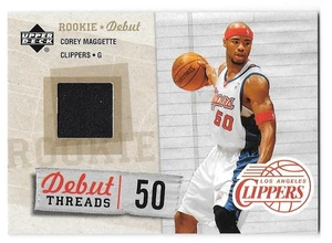 CORREY MAGGETTE JERSEY 2005-06 UPPER DECK ROOKIE DEBUT THREADS DT-CM LA CLIPPERS - Picture 1 of 1