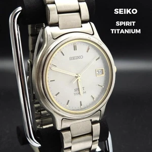Orologio SEIKO SPIRIT in titanio con datario dal Giappone - Foto 1 di 5