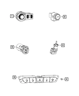 Genuine Mopar Ignition Switch Module 68185801AA - Image 1 of 4