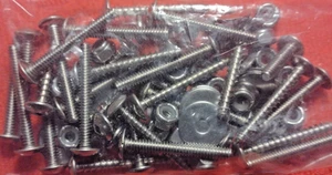 LUND SQUARE DRIVE Herrajes de acero inoxidable para cubiertas y gabinetes tuercas pernos tornillos - Imagen 1 de 8