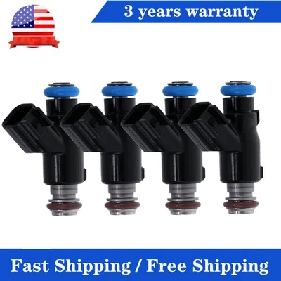 Set of 4 Fuel Injectors for Hyundai Genesis Coupe 3.8L V6 2010 2011 2012 FJ1104 - Image 1 of 4