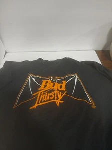 Rare Vintage Halloween Budwiser Bud Thirsty Bud Light Shirt Large USA 1992 - Picture 1 of 10