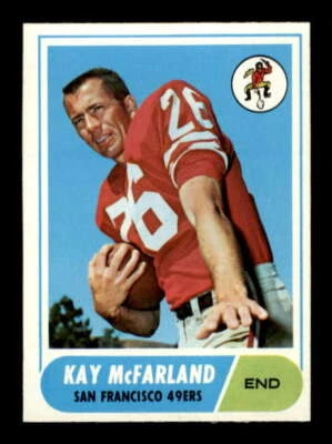 1968 Topps #113 Kay McFarland EXMT+ 49ers 563091 - Image 1 of 2
