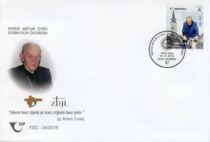 Croatia Religion Stamps 2019 FDC Father Antun Cvek Good Spirit of Zagreb 1v Set - Picture 1 of 1