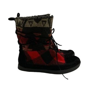 Madden Girl -- Mocassin Style Textile Booties Size 6 - Picture 1 of 7