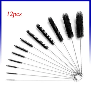 Test Tube Cleaning Brush Bottle Straw Washing Cleaner Bristle Kit Tool 12Pcs/Set - Picture 1 of 10