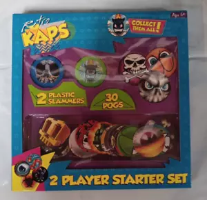 Pog Retro Kaps 2-Player Starter Set Game Includes 30 Pogs & 2 Plastic Slammers - Picture 1 of 2