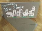 Rustic Shabby Chic New Home Card Congratulations