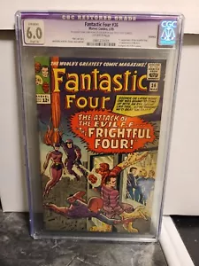 Marvel Comics FANTASTICI QUATTRO #36 (1965) CGC qualificato 6.0 Lee Kirby 1a MEDUSA - Foto 1 di 3