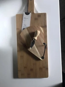 Set due taglieri in legno di bamboo vassoio aperitivo salumi formaggi antipasti - Foto 1 di 18