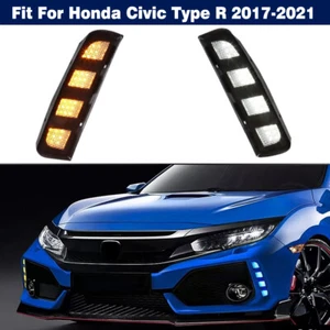DRL LED Daytime Running Fog Light Dynamic Turn For Honda Civic Type R 2017-2021 - Bild 1 von 11