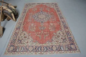5,2 x 9 Fuß großer Teppich, türkische Teppiche, anatolischer Teppich, Schlafzimmerteppiche, Vintage-Teppiche - Bild 1 von 6