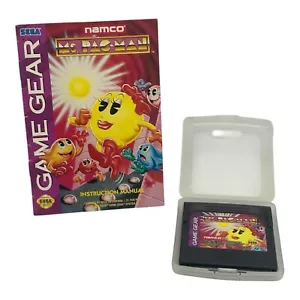 Ms. Pac-Man (Sega Game Gear, 1993) Authentic Cartridge w/ Manual Tested - Picture 1 of 5
