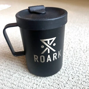MiiR Camp Cup ROARK Mug Stainless Steel 16oz Rubber Lid Black - Picture 1 of 9