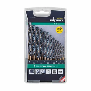 Alpen TM 13 HSS Sprint Master trapano a spirale DIN 338 RN set 13 pezzi 2,0 – 8,0 mm - Foto 1 di 4