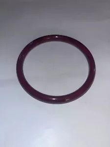 Vintage Bakelit Armband marmoriert rot Kirsche Armreif - Bild 1 von 5