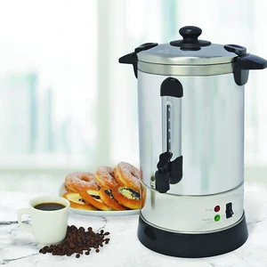 Professional Coffee Pot, 30 Cup, Stainless Steel 12 “D x 12.5 ‘W x 17.75 ’H - Picture 1 of 8
