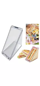 Reusable Triangle Sandwich Container Portable Plastic Sandwich Wedge Boxes Box - Bild 1 von 10