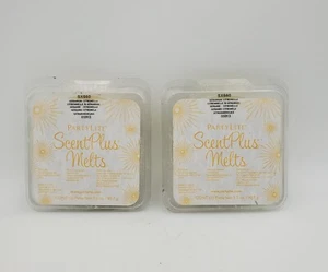 Set Of 2 Partylite Geranium Citronella Wax Scent Plus Melts Candle 03513 - Picture 1 of 2