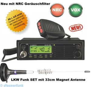 CB FUNK Albrecht AE 6491 ANC+NRC  mit Freisprechen & 33cm Magnet Antenne TOP LKW - Bild 1 von 7