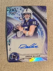 2024 Bowman Best U Drew Allar Auto Refractor Penn St CFP - Picture 1 of 2