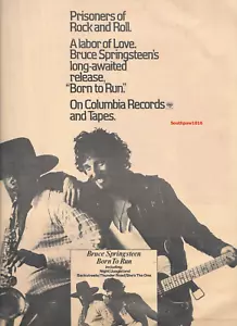 1975 Original Bruce Springsteen 'Born To Run' Release Industry Promo Print Ad - Picture 1 of 1