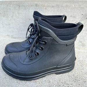 Muck Boots Women’s 120019 Black Ankle Waterproof Lace Up Size 5 US - Picture 1 of 9
