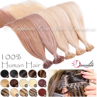I Tip Stick Pre-bonded Keratin 100% Remy Human Hair Extensions 200 Strands THICK - Image 1 of 4