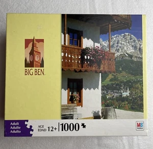 Neu versiegelt 2008 Milton Bradley Italien Big Ben 1000-teiliges Puzzle Cristalo Mountain - Bild 1 von 5