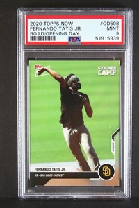 FERNANDO TATIS JR 2020 Topps Now Road to Opening Day Summer Camp Mask PSA 9 MINT