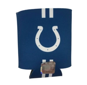NFL Indianapolis Colts LogobFor The Shoe 4 Inch Blue And White Can Bottle Cooler - Picture 1 of 9