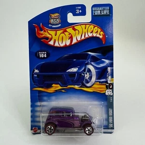 Hot Wheels Redlines Series Purple ‘32 Ford Vicky Coupe Collector No 104 2002 - Picture 1 of 5