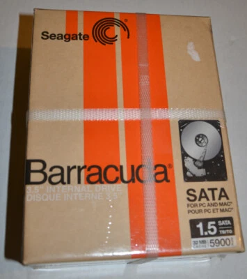 Seagate Barracuda 1.5TB Internal 5900RPM 3.5" ST315005N4A1AS-RK hard drive SATA - Image 1 of 4