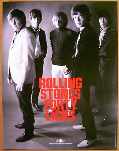 ROLLING STONES Gered Mankowitz 40 LICKS rare promo POSTER Virgin 2002 18 x 24 in - Bild 1 von 1