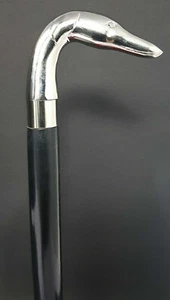 Vintage Designer Brass Handle Antique Style Victorian Cane Wooden Walking Stick - Picture 1 of 4