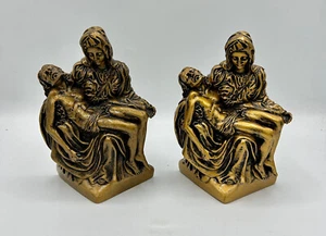 2 Ataúd Esquina Batesville Símbolos de Vida Piedad Escultura Jesús y María Estatuilla - Imagen 1 de 5