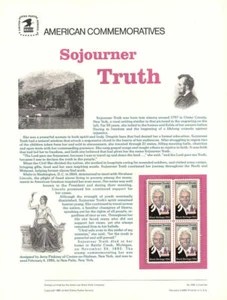 #258 22c ((MENGE 5)) Sojourner Truth #2203 - (5 USPS Gedenkmarken Panel) - Bild 1 von 1