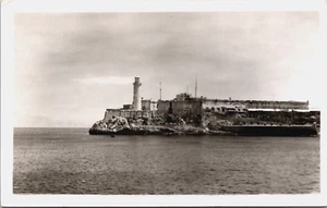 Cuba Habana Vista del Castillo del Morro RPPC C312 - Imagen 1 de 2