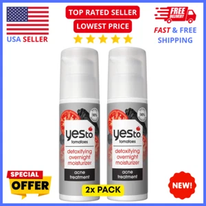 2-Pack Yes To Tomatoes Moisturizer – Detox Overnight Cream 1.7oz Each - Picture 1 of 6