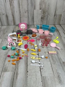 Barbie Kitchen Picnic & Food Accessories Lot Vintage Food Kitchen Dishes Pans - Picture 1 of 13