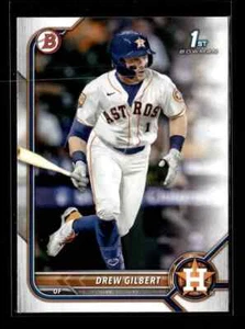 Lotto 5 carte Bowman Draft Paper Drew Gilbert Houston Astros 2022 #BD-152 - Foto 1 di 1