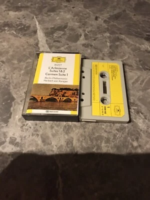 BIZET / BPO / KARAJAN: L'ARLESIENNE SUITES NOS 1 & 2 / CARMEN SUITE Cassette - Image 1 of 2