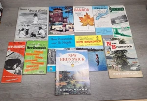 Travel Maps Guides Nova Scotia New Brunswick Canada 1950s Lot 11 - Imagen 1 de 14