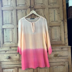 Gypsy Sand klein Seide transparent orange rosa ombre Schwimmen Abdeckung Strand Pool Sommer - Bild 1 von 6