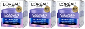 L'Oreal Paris Collagen Moisture Filler Face Moisturizer, Anti-Aging, 1.7oz-3Pack - Picture 1 of 3