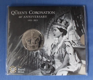 2013 Royal Mint £5 coin "Coronation Anniversary" in Folder - Factory Sealed - Picture 1 of 2
