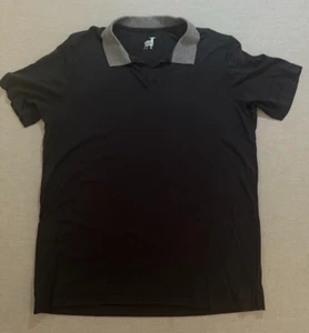 Raffi Polo Shirt Adult Large Black Logo Short Sleeve Button Golfer Mens. - Picture 1 of 10