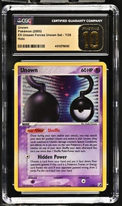 Unown (?) ?/28 EX Unseen Forces Holo Pokemon CGC Prístino 10 Pop 2 Remolino - Imagen 1 de 2